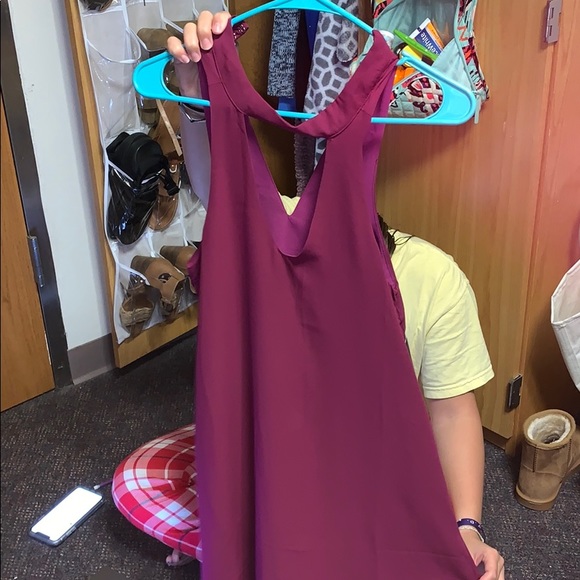 Lulus plum casual dress - Picture 2 of 3